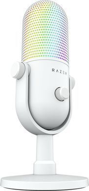 Мікрофон геймінговий Razer Seiren V3 Chroma, Uni, RGB, USB-A, 2м, білий (386935) RZ19-05060200-R3M1 фото