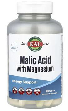 Яблочная кислота с магнием (Malic Acid with Magnesium) 120 таблеток