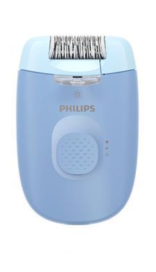 Епілятор Philips Series 2000 дисковий, від мережі, сух., насадок-2, з підсвіткою, блакитний (387535) BRE247/00 фото