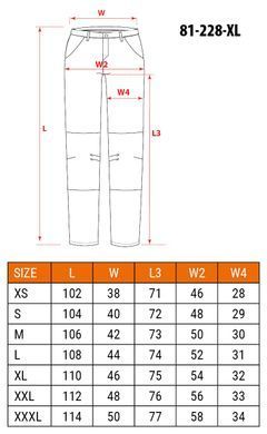 Робочі штани DENIM, посилення коліна, розмір XL