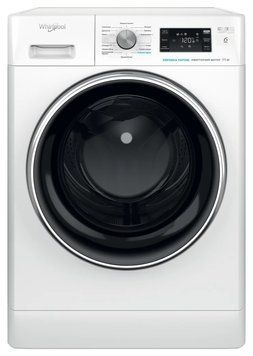 Whirlpool Стиральная машина фронтальная, 11кг, 1400, A+++, 60см, дисплей, пар, инвертор, люк черный, белый FFB11469BCVUA фото