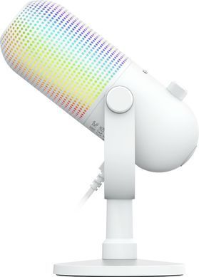 Мікрофон геймінговий Razer Seiren V3 Chroma, Uni, RGB, USB-A, 2м, білий (386935) RZ19-05060200-R3M1 фото