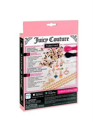 Набір для створення шарм-браслетів Make it Real Juicy Couture Рожевий зорепад 266 ел. (MR4432) dt_56929 фото