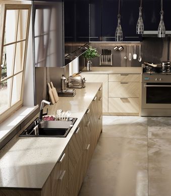 Мойка кухонная Deante Magnetic, гранит, квадрат, без крыла, 560х500х219мм, чаша - 1, накладная, черный матовый