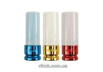 Головки YATO для алюмінієвих дисків, з квадр. 1/2", М=17;19;21мм,