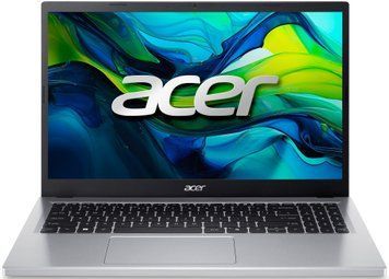 Acer Ноутбук Aspire Go AG15-31P 15.6" FHD IPS, Intel C N100, 8GB, F512GB, UMA, Lin, сріблястий (382237) NX.KX5EU.001 фото