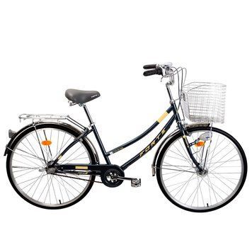 Велосипед FORTE CRYSTAL алюм.рама 17", колеса 26", чорний + корзинка