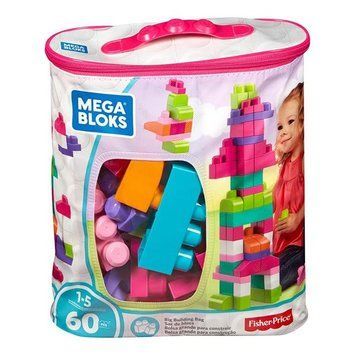 Конструктор Mega Bloks First Builders розовый в мешке 60 деталей (DCH54) dt_19922 фото