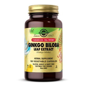 Гінкго білоба Solgar SFP Ginkgo Biloba Leaf Extract 180 vcaps