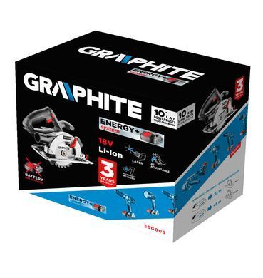 Дискова пилка GRAPHITE 58G008, 18 В Li-Ion, 150 мм, без АКБ та ЗП 58G008 фото