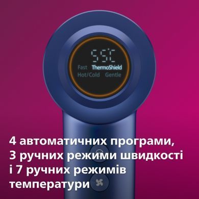 Philips Фен 8000 Series, 1400Вт, 3 режими, іонізація, хол. обдув, турборежим , аквамарин (382688) BHD839/00 фото