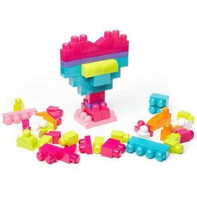 Конструктор Mega Bloks First Builders рожевий у мішку 60 деталей (DCH54) dt_19922 фото