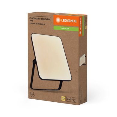 Прожектор LEDVANCE ESSENTIAL 30Вт 2700Лм 3000K чорний (376766)