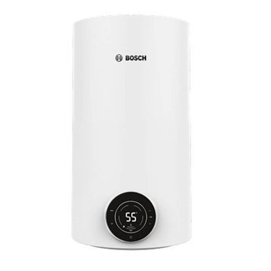 Бойлер BOSCH електр. круглий Tronic 4000T, 80л, 2кВт, сухий тен, вертикальний монтаж, електр. кер-ння, B, білий (389779) 7736507577 фото