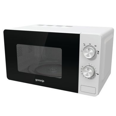 Gorenje Мікрохвильова піч, 17л, міх. управл., 700Вт, білий (318956) MO17E1W фото