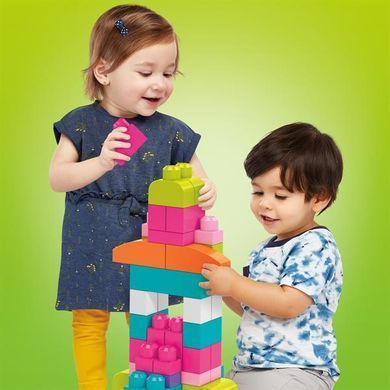 Конструктор Mega Bloks First Builders рожевий у мішку 60 деталей (DCH54) dt_19922 фото