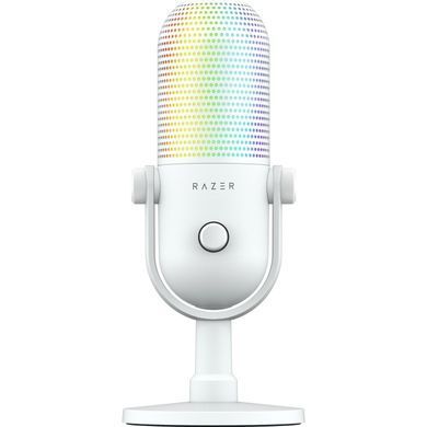 Мікрофон геймінговий Razer Seiren V3 Chroma, Uni, RGB, USB-A, 2м, білий (386935) RZ19-05060200-R3M1 фото