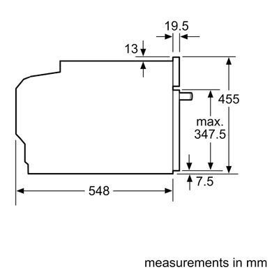 Bosch Вбудовувана пароварка CDG634AS0 - 45 см/38 л/нержавіюча сталь (350905) CDG634AS0 фото