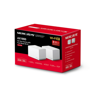 Домашня Mesh Wi-Fi система Mercusys(2шт у комплекті) MERCUSYS Halo H70X(2-pack)