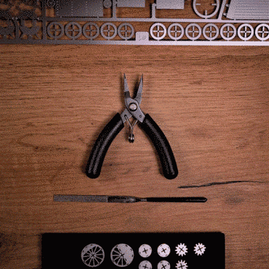 Набір інструментів для складання моделей Metal Time Standard Toolkit плоскогубці та надфіль (STNTK22-2) dt_94842 фото