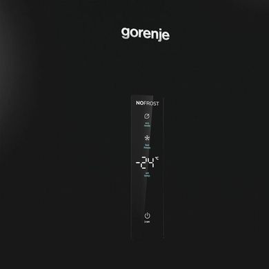 Gorenje Морозильная камера, 185.5x59.5х66.3, 280л, 1дв., A++, NF, диспл внешн., инвертор, черный FN619EABK6 фото