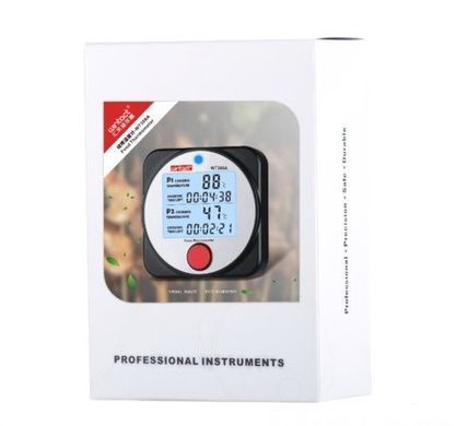 Термометр цифровий для барбекю 2-канальний Bluetooth, -40-300 &deg;C WINTACT WT308A