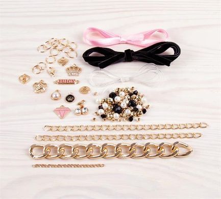Набір для створення шарм-браслетів Make it Real Juicy Couture Рожевий зорепад 266 ел. (MR4432) dt_56929 фото