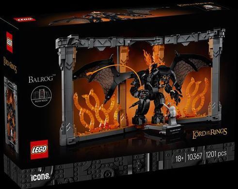 Конструктор LEGO Icons Властелин колец Балрог Книжный уголок 1201 деталь (10367)