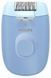 Епілятор Philips Series 2000 дисковий, від мережі, сух., насадок-2, з підсвіткою, блакитний (387535) BRE247/00