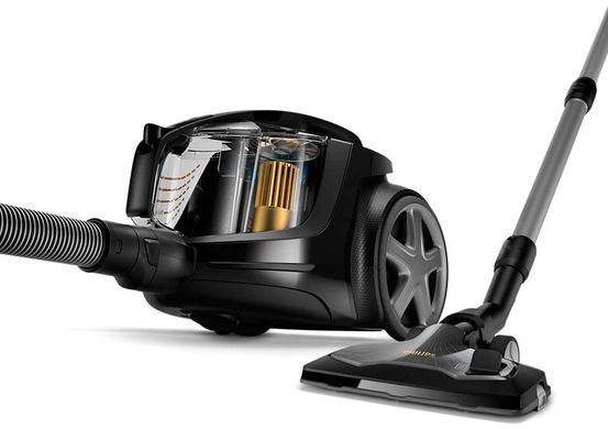 Пилосос Philips контейнерний 9000 series, 900Вт, конт пил -2,2л, НЕРА13, турбощітка, керув. потужності на ручці, чорний XB9154/09 фото
