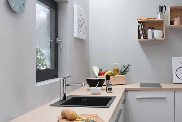 Смеситель для кухни Hansgrohe Focus M42, дл.излива - 217мм, поворотный, 1 рычаг, KM120TiltFunction, хром