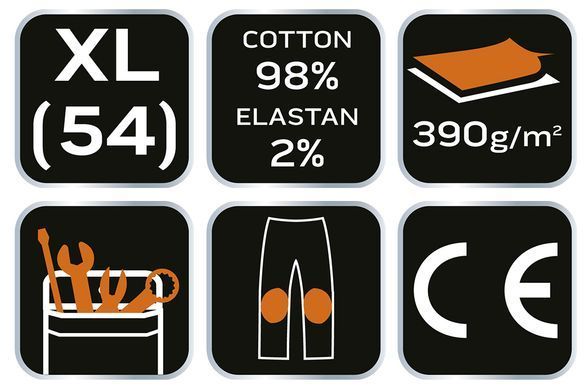 Робочі штани DENIM, посилення коліна, розмір XL