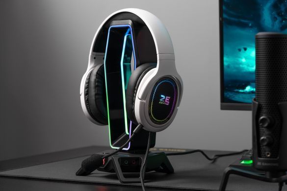 Гарнітура ігрова 2E GAMING HG330, 7.1, USB-A, RGB, 2м, білий (343458) 2E-HG330WT-7.1 фото