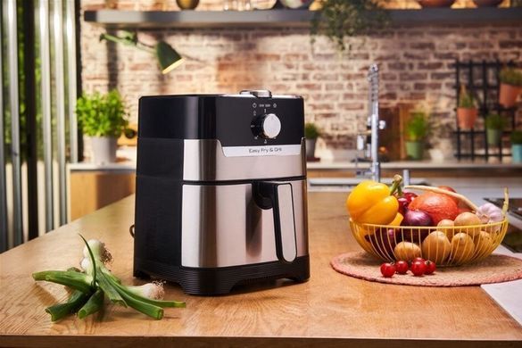 Tefal Мультипечь Easy Fry&Grill, 1550Вт, чаша-4,2л, механическое управление, от 80&deg;C до 200&deg;C, пластик, нерж. сталь (371396) EY501D15 фото