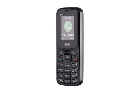2E Мобільний телефон E180 2023 1.77" 2SIM, 1000mAh, Чорний (368862) 688130251044 фото