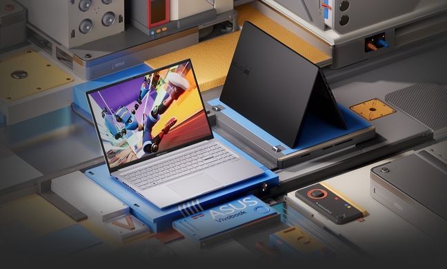 ASUS Ноутбук Vivobook 16X K3605VU-MX042 16" 3.2K OLED, Intel i9-13900H, 32GB, F1TB, NVD4050-6, noOS, Чорний (382041) 90NB11Z1-M001P0 фото