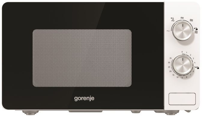 Gorenje Мікрохвильова піч, 17л, міх. управл., 700Вт, білий (318956) MO17E1W фото