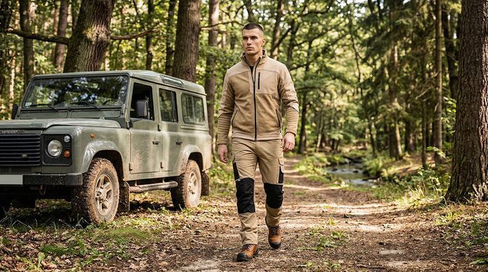 Рабочие брюки NEO TOOLS 81-350-3 Mix&Match Canvas Cordura, бежевые/черные, усиленные XXXL