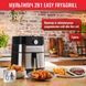 Tefal Мультипечь Easy Fry&Grill, 1550Вт, чаша-4,2л, механическое управление, от 80&deg;C до 200&deg;C, пластик, нерж. сталь (371396) EY501D15