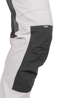 Штани робочі NEO Tools 81-294 OUTDOOR, 4-way stretch, світло-сірі з темно-сірими вставками, поліестер, вентиляція, CE XXXL