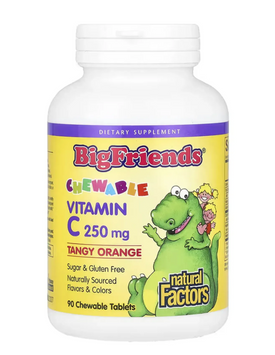 BigFriends Vitamin C 250mg - 90 tabs Orange