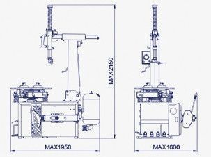 Шиномонтажний верстат BRIGHT автоматичний 10"-24" LC887E 380V