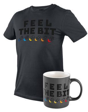 Футболка з принтом, FEEL THE BIT, розмір XXL