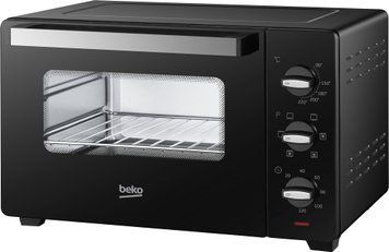 Печь электрическая Beko 30л, 1600Вт, механич., конвекция, черная (383374) BMOF30B фото