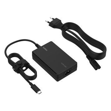 Зарядний пристрій мережевий Belkin 100Вт USB-С GAN PD PPS, кабель USB-C 2м, чорний OEM