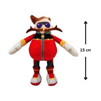 М'яка іграшка на кліпсі SONIC PRIME &ndash; ДОКТОР ЕҐМАН (15 cm) SON7004E фото