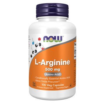 L-Arginine 500mg - 100caps Now Foods