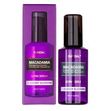 Сироватка для волосся зволожуюча "Вишневий Цвіт" Kundal Macadamia Ultra Hair Serum Cherry Blossom 100ml, 100ml