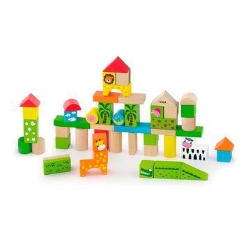 Деревянные кубики Viga Toys Зоопарк 50 шт. (50286) dt_9496 фото