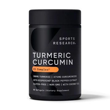 Turmeric Curcumin C3 Complex 500mg - 60 softgels Sport Research / Куркумін С3 Комплекс
